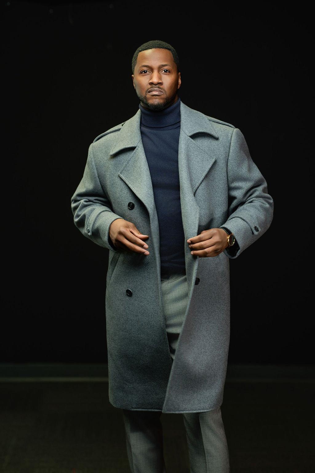 Steel Grey Overcoat