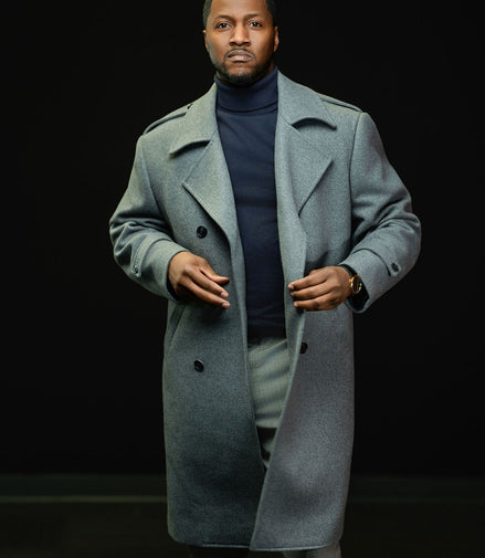 Steel Grey Overcoat