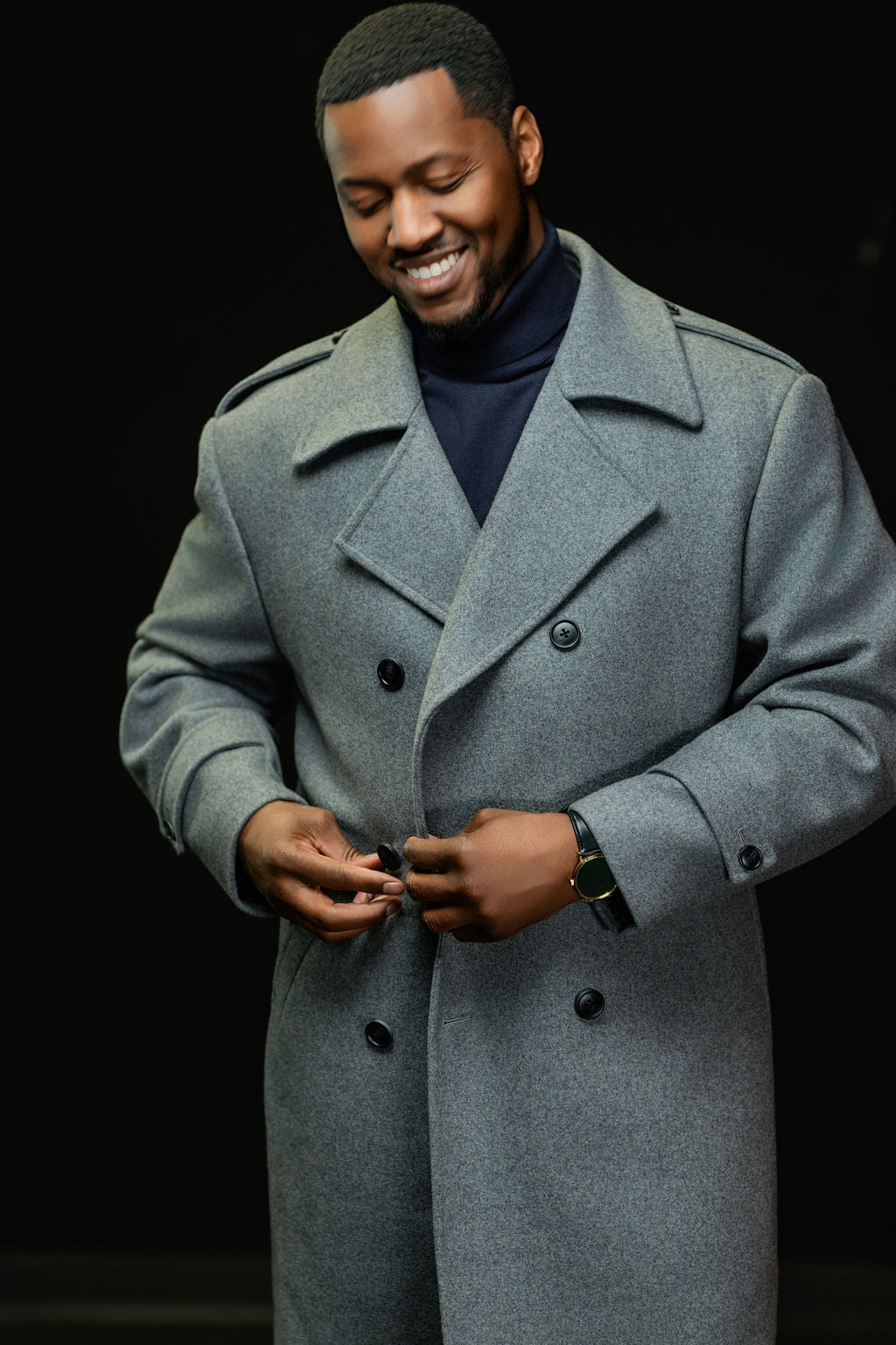 Steel Grey Overcoat