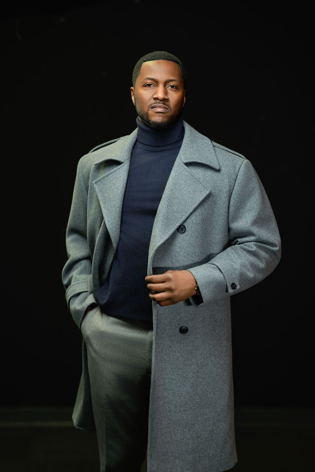 Steel Grey Overcoat