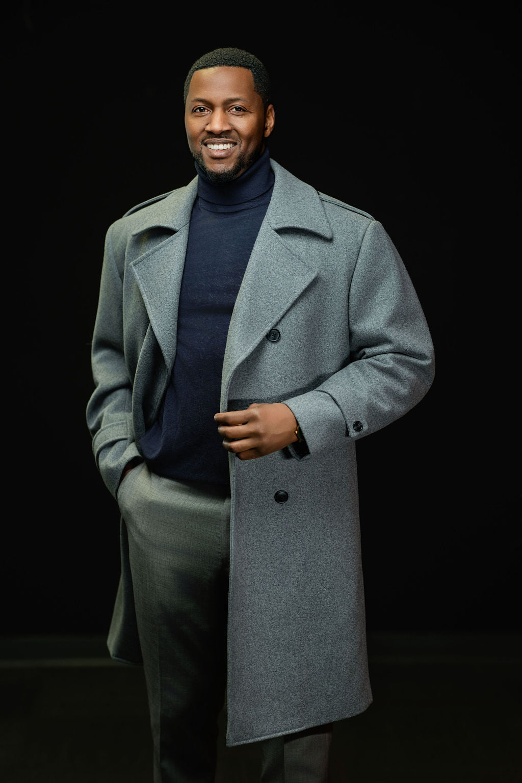 Steel Grey Overcoat