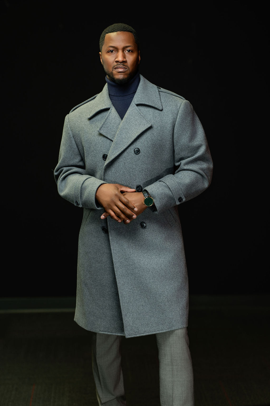 Steel Grey Overcoat