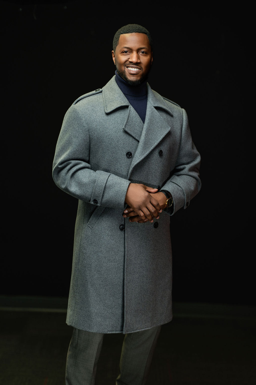 Steel Grey Overcoat