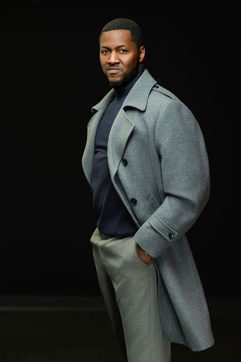 Steel Grey Overcoat