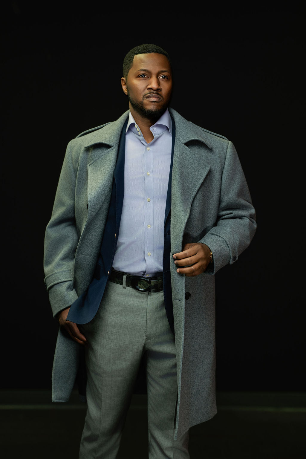 Steel Grey Overcoat