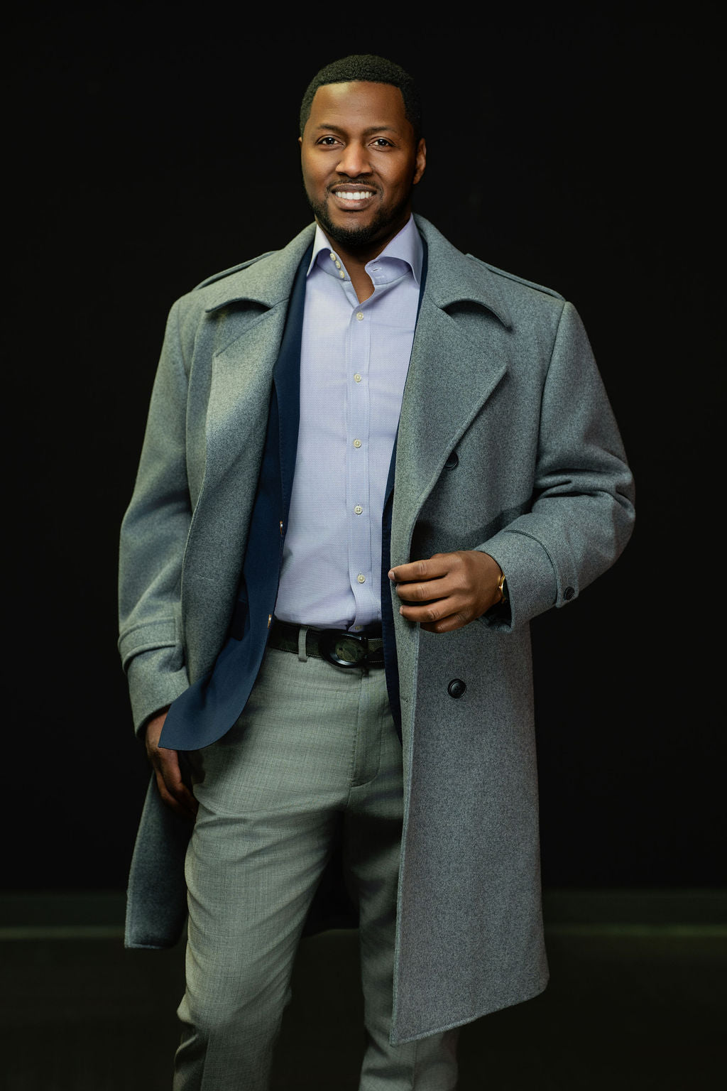Steel Grey Overcoat