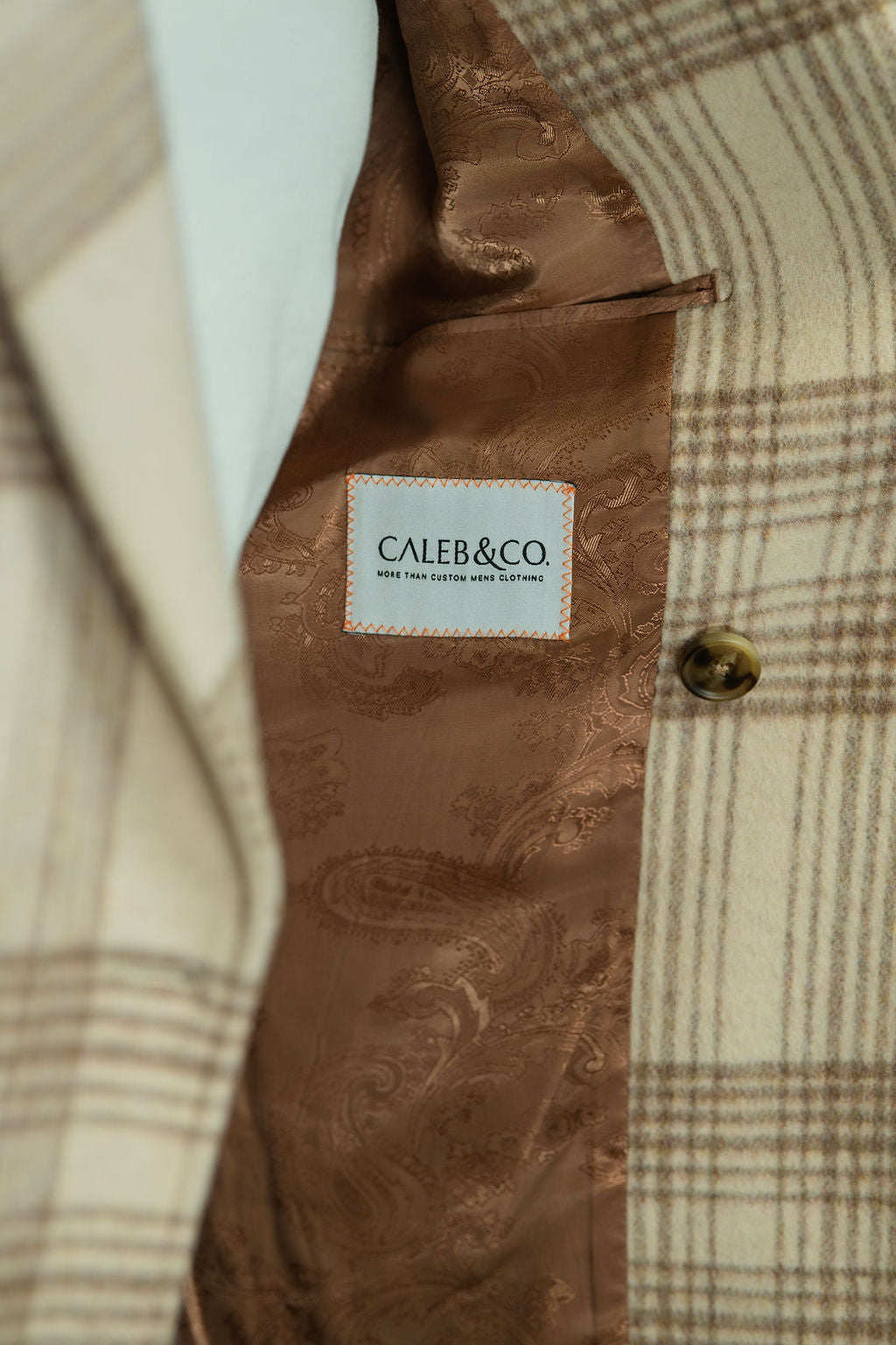 The Winter Lux “Ivory Plaid” Double-Breasted Overcoat