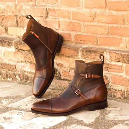 octavian leather zip boot