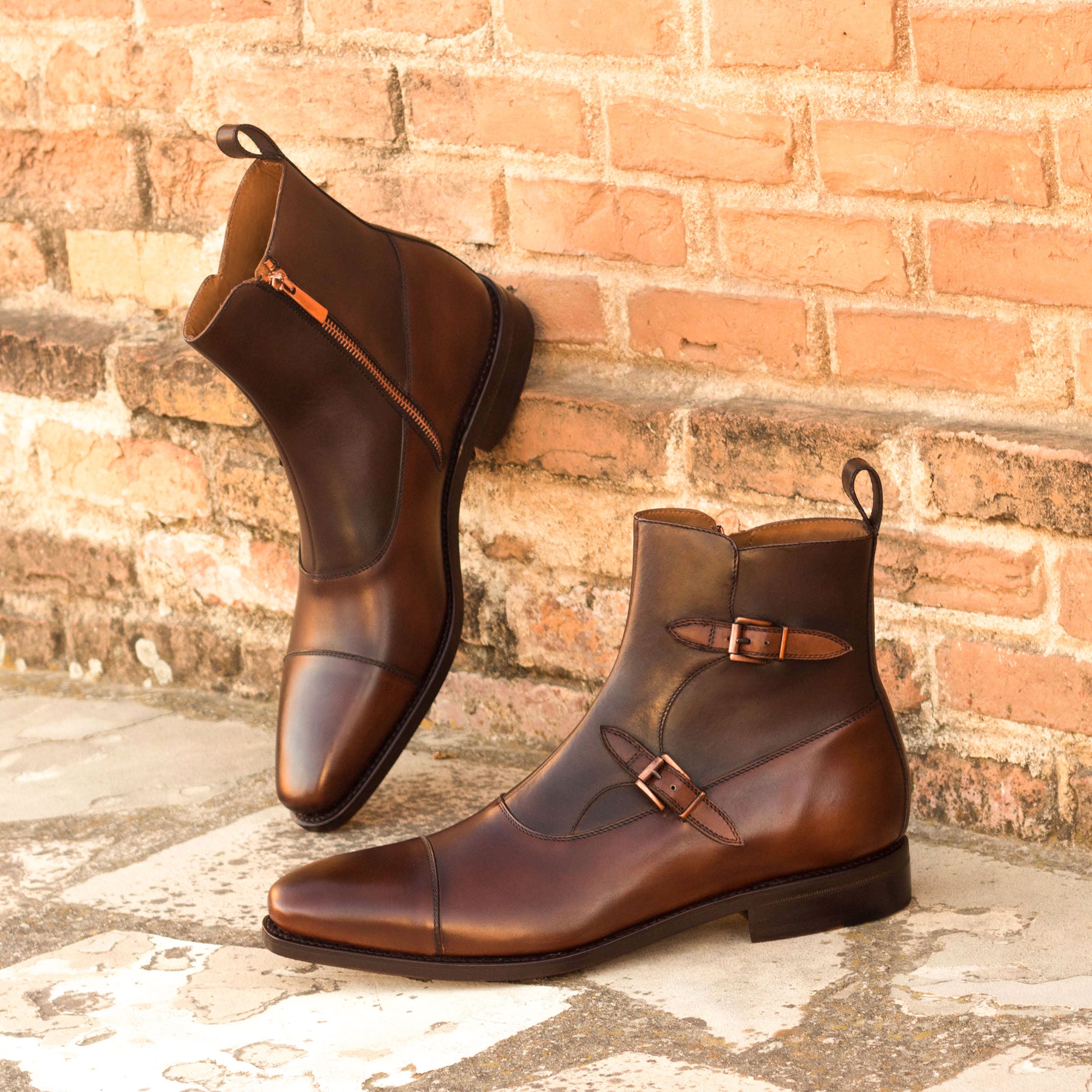 octavian leather zip boot