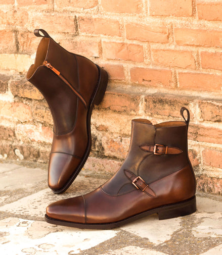 octavian leather zip boot