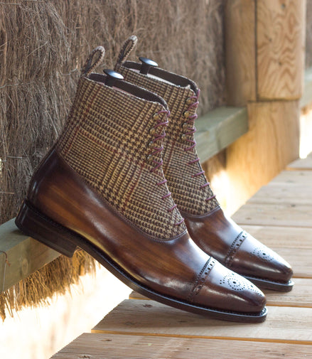 Tweed Balmoran Patina Boots