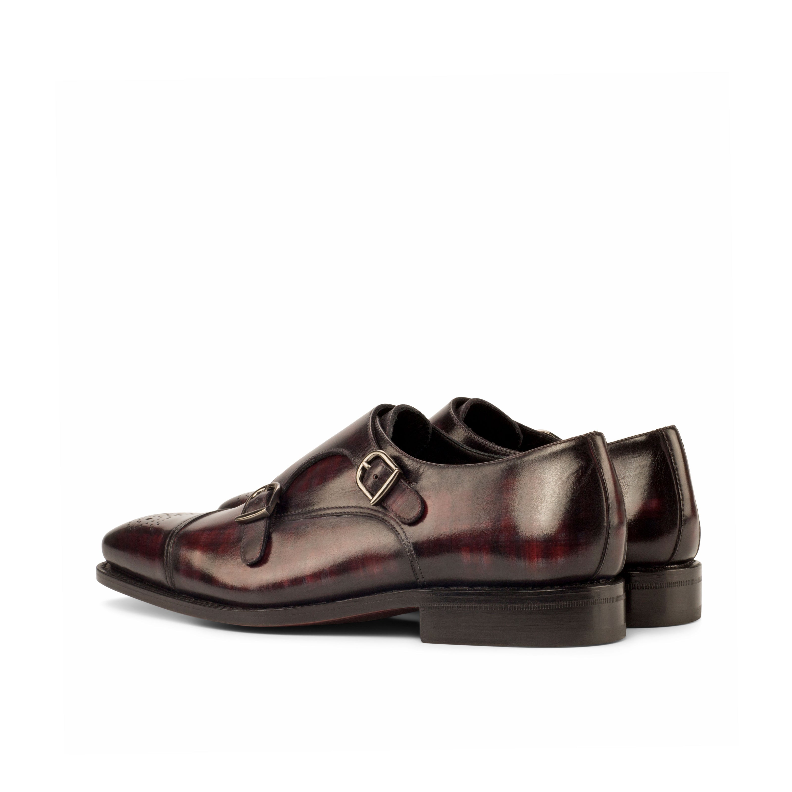 burgundy double monk