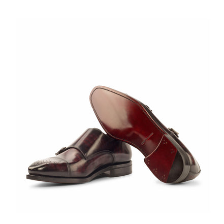 burgundy double monk