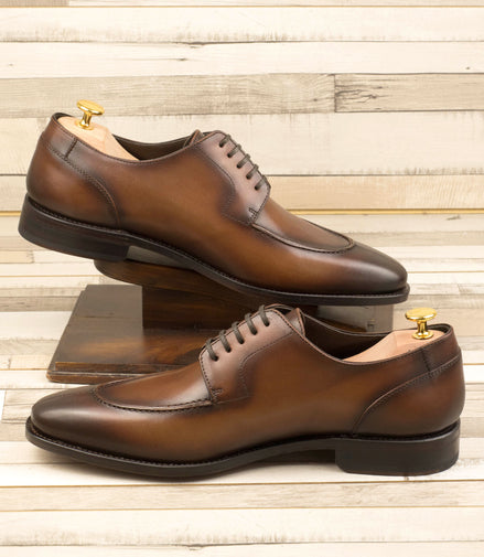 Cognac Derby shoe