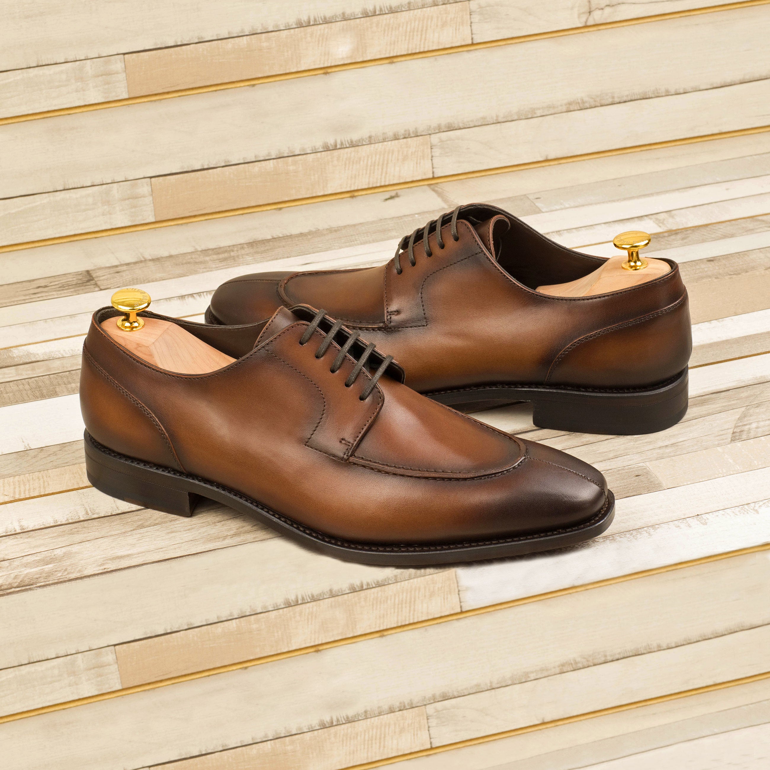 Cognac Derby shoe