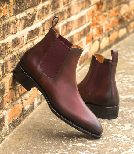 Burgundy Leather Chelsea