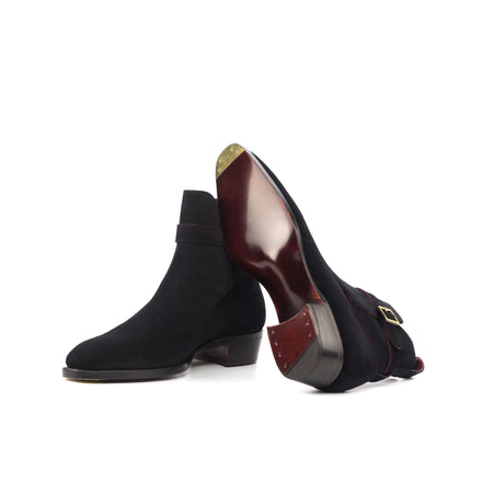 Black Suede J Strap Boot
