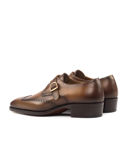 Cognac Single Monk Wingtip