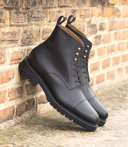 leather jumper boot