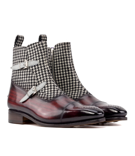 Houndstooth Octavian Boot