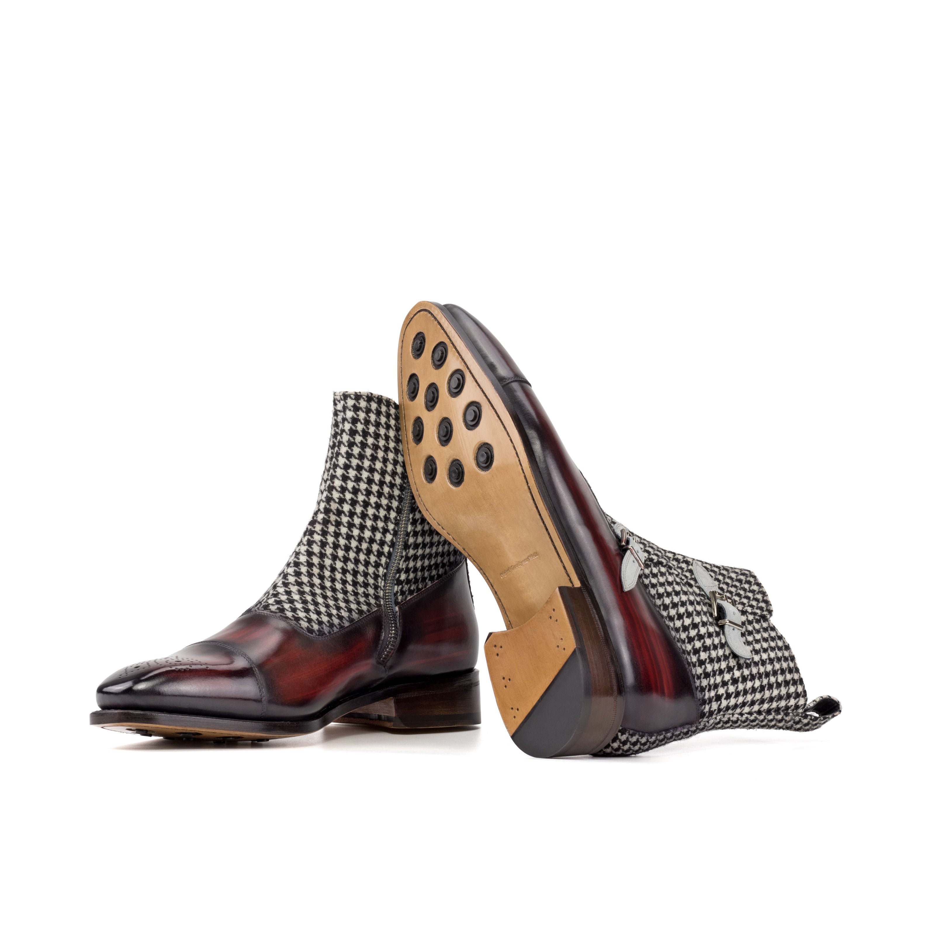 Houndstooth Octavian Boot