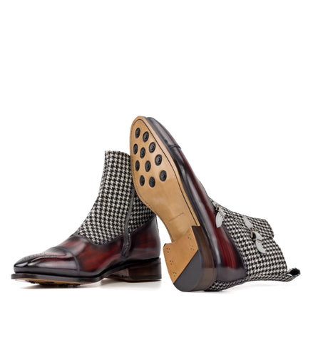 Houndstooth Octavian Boot