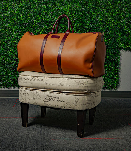 Caleb & Co. Brown Leather Weekender