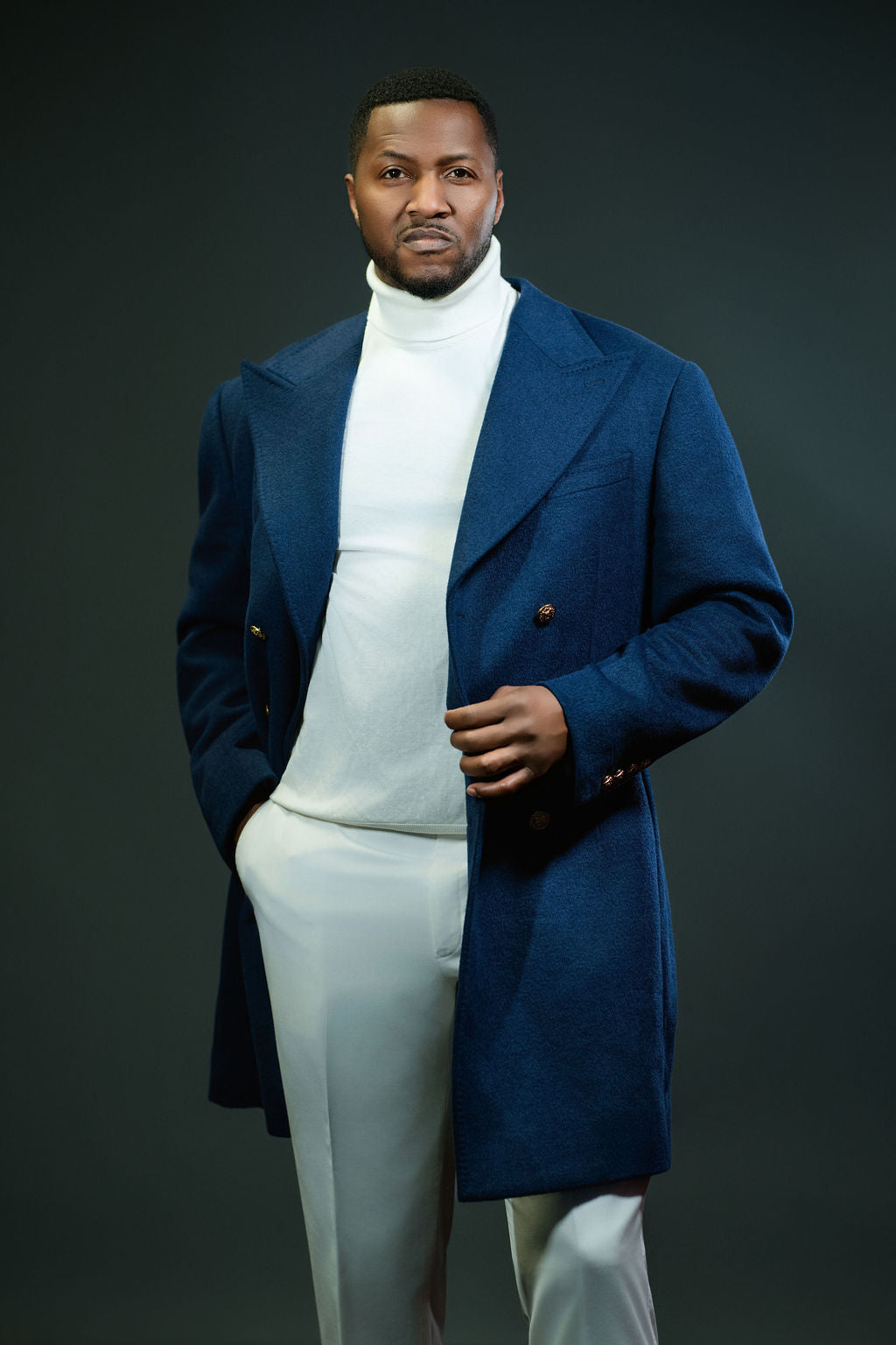 The Monarch Navy Overcoat