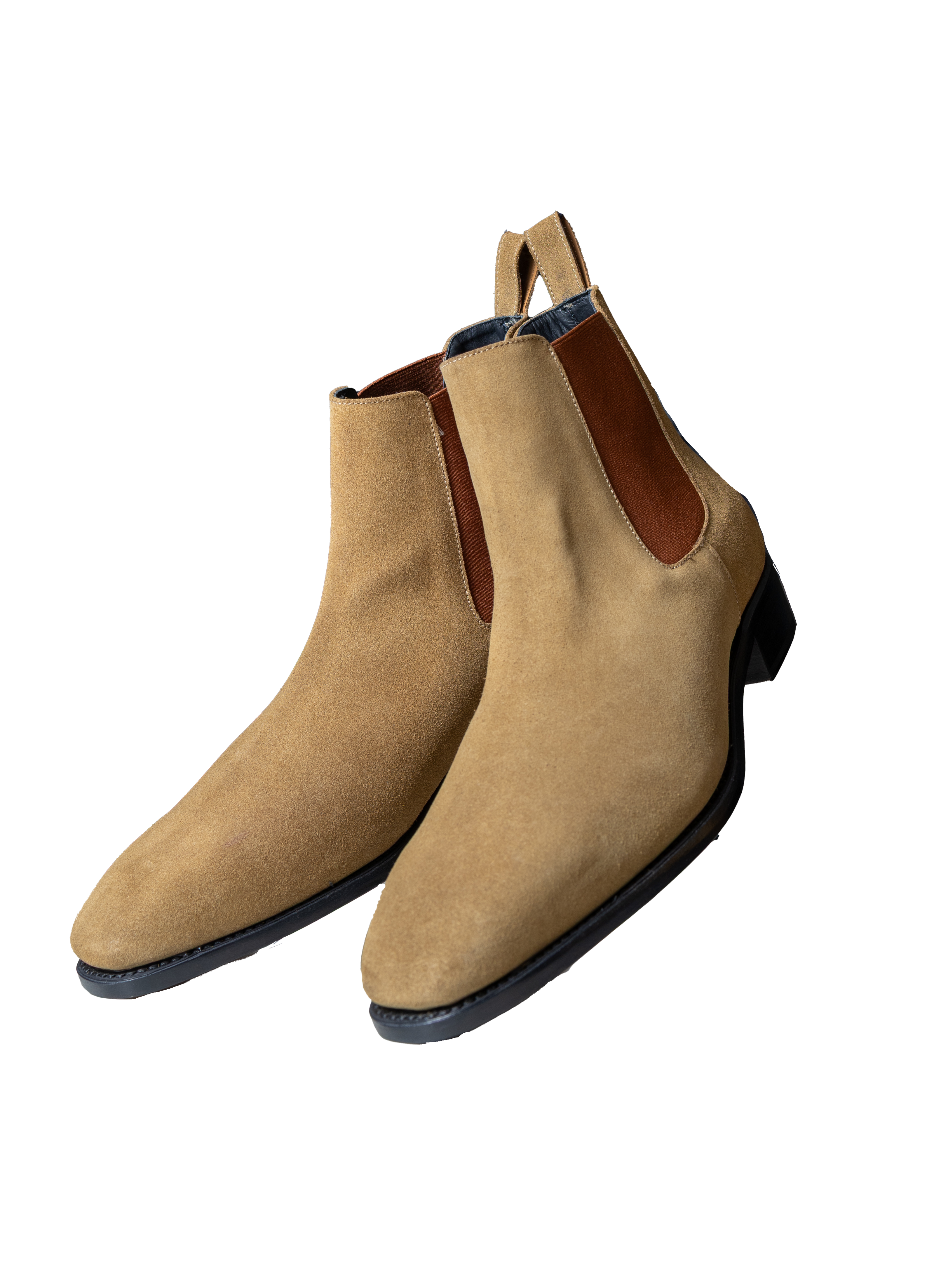 SINCLAIR – Tan Suede Chelsea Boot