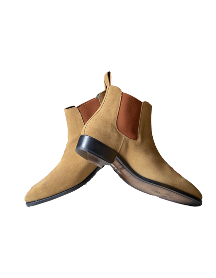 SINCLAIR – Tan Suede Chelsea Boot