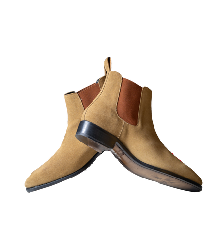 SINCLAIR – Tan Suede Chelsea Boot