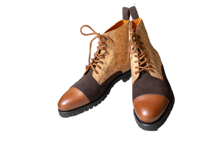 MAVERICK – Leather & Beige Cork Jumper Boot