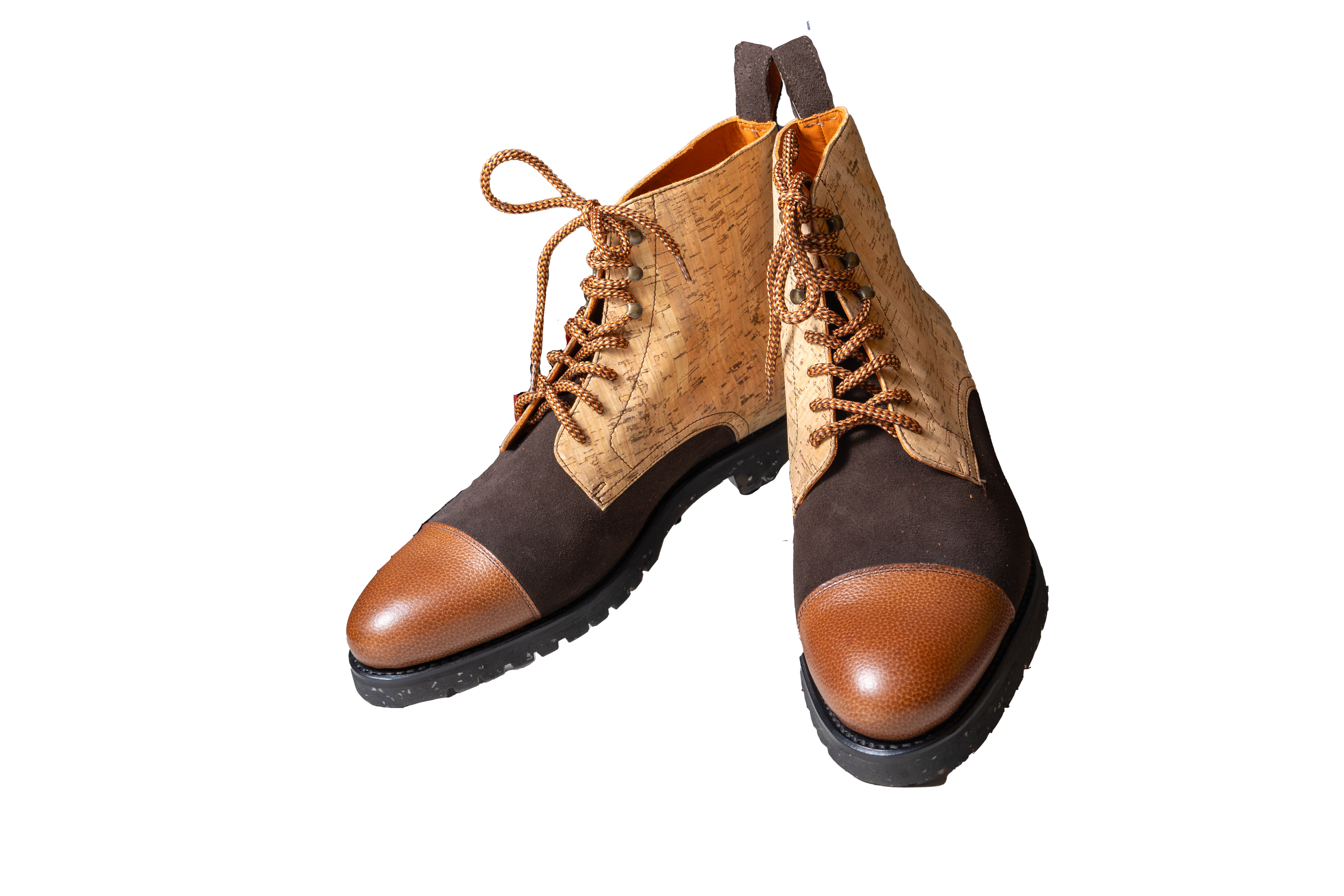 MAVERICK – Leather & Beige Cork Jumper Boot