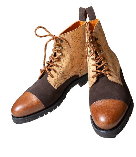 MAVERICK – Leather & Beige Cork Jumper Boot