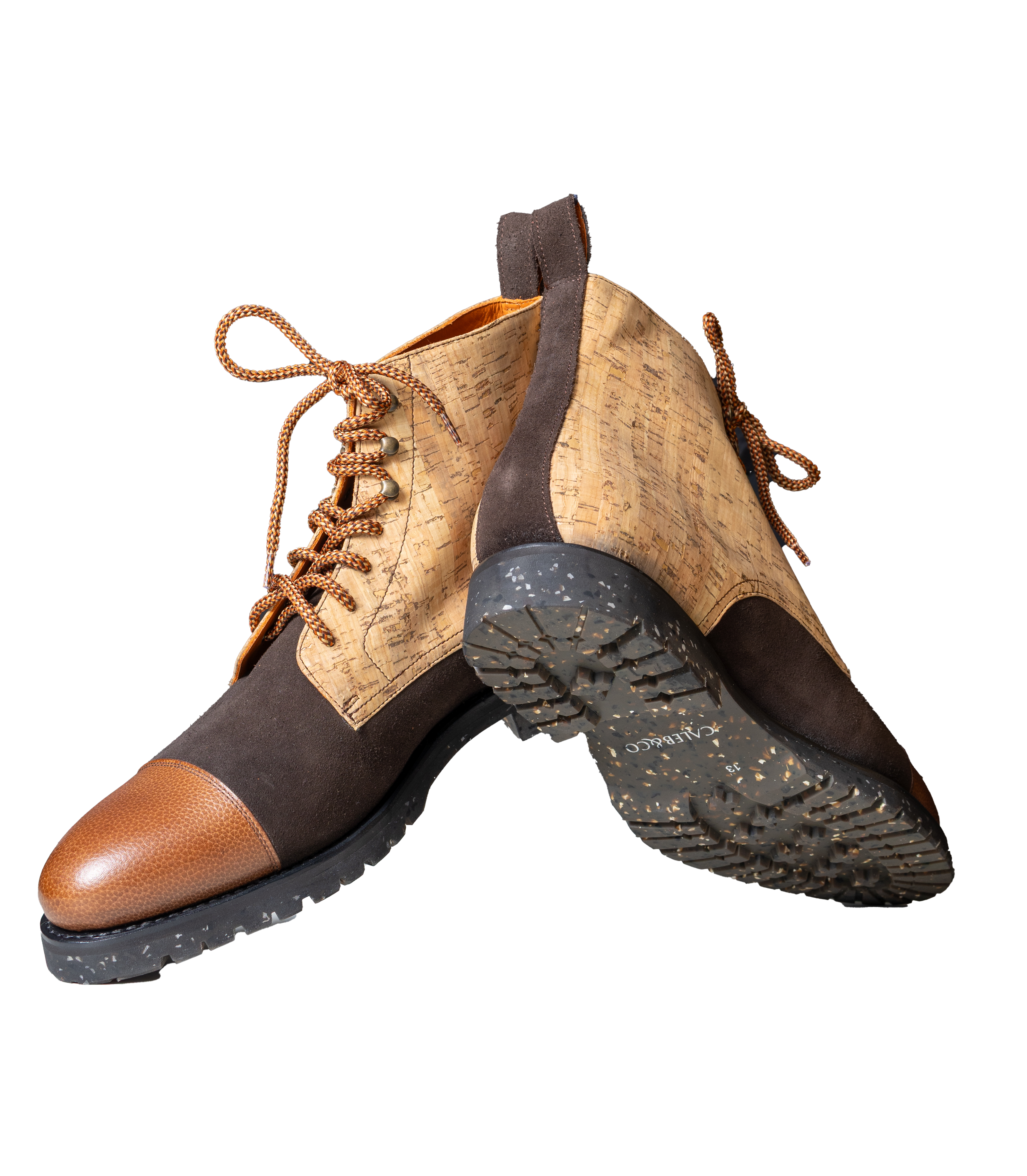 MAVERICK – Leather & Beige Cork Jumper Boot