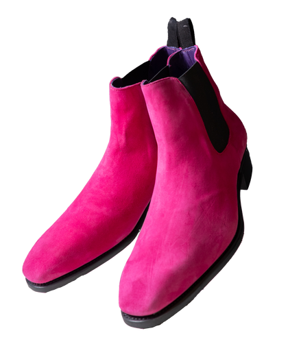 TOBIAS – Fuchsia Ultra Suede Chelsea Boot