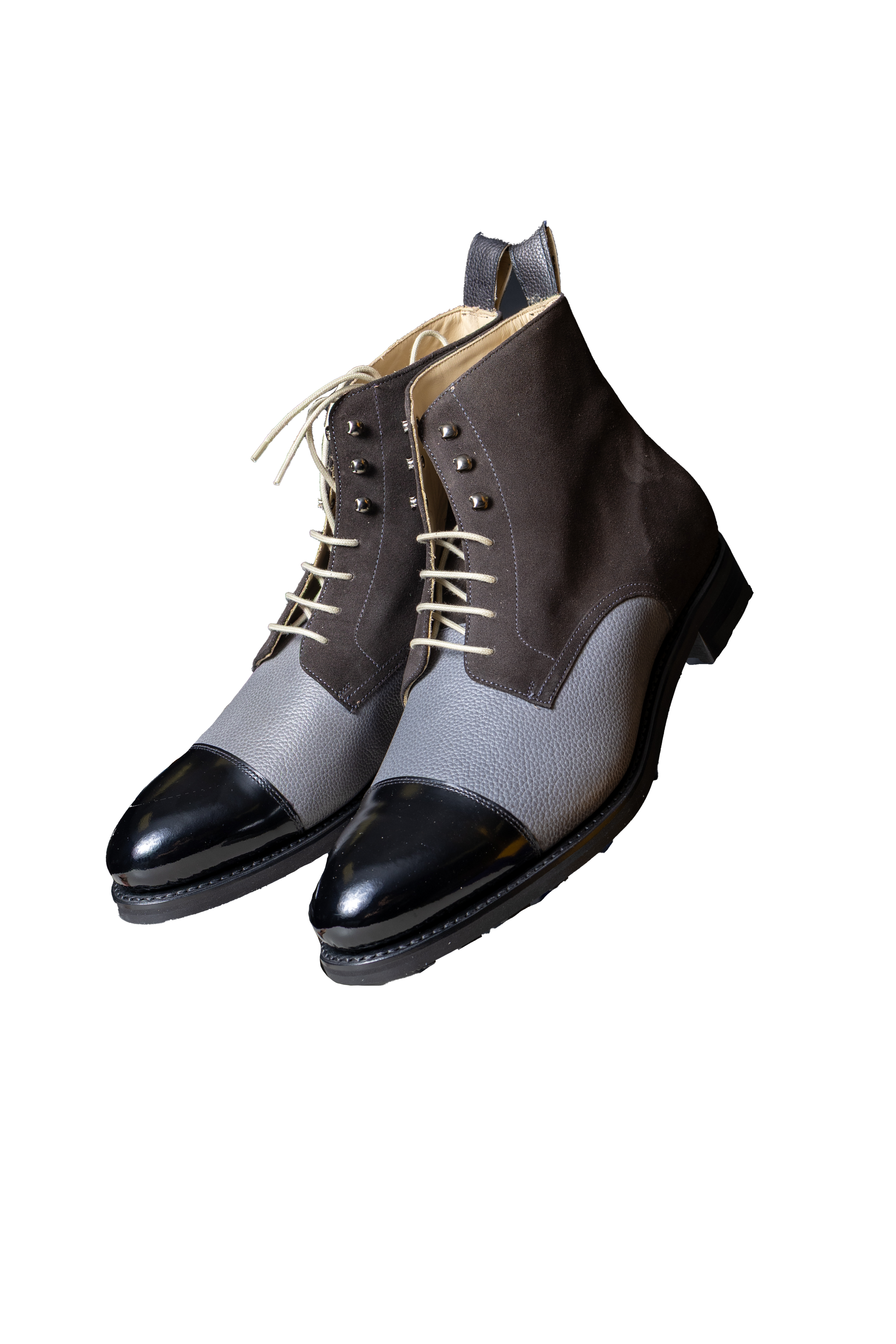 The Alston –Charoal Waxed Suede  Signature Jumper Boot