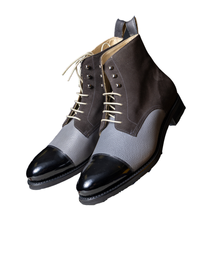 The Alston –Charoal Waxed Suede  Signature Jumper Boot