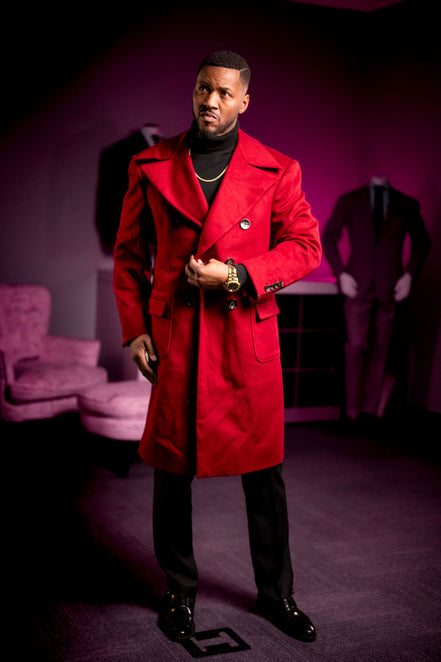 Cherry Red Overcoat
