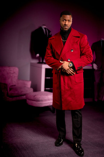 Cherry Red Overcoat
