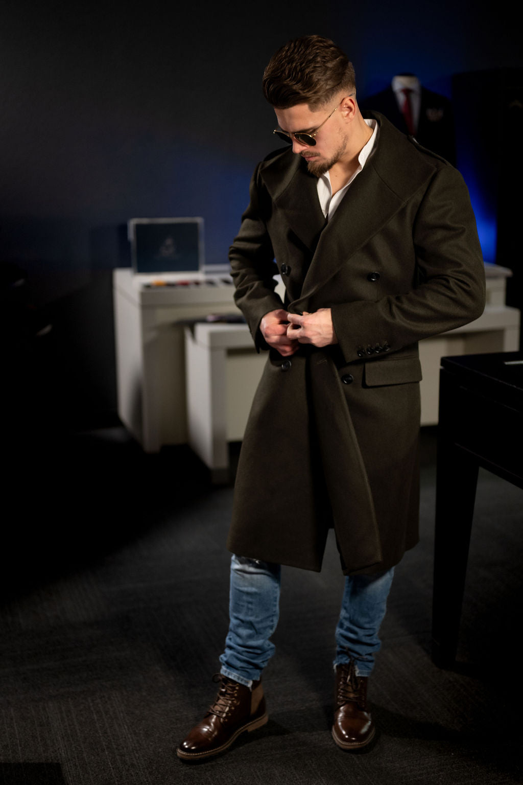 Signature Poly/Wool Blend Custom Overcoat