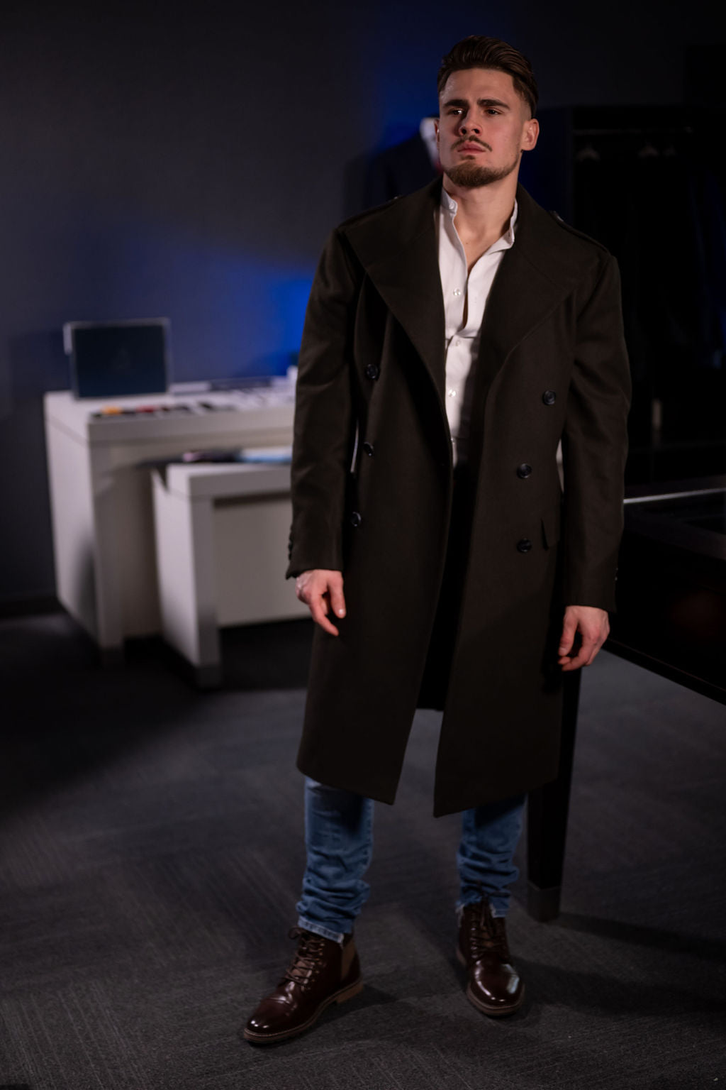 Signature Poly/Wool Blend Custom Overcoat